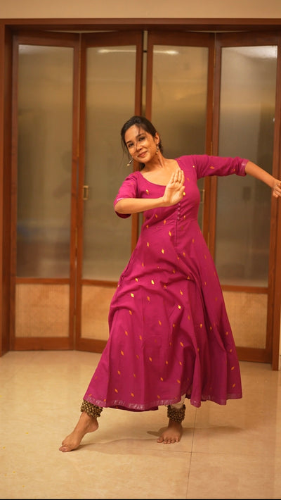 Niyati Pink Fit & Flare dress