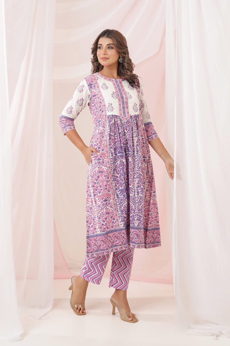 Zubin Purple Dress Set