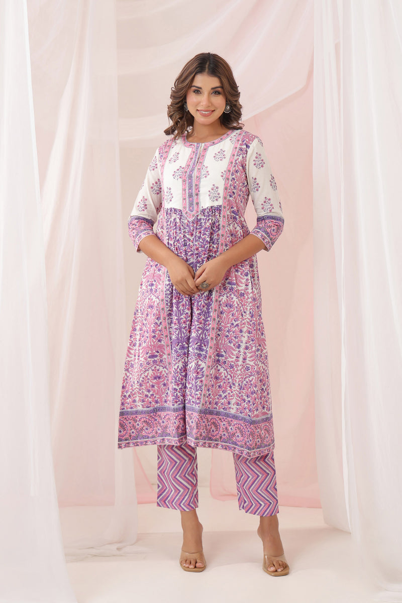 Zubin Purple Dress Set