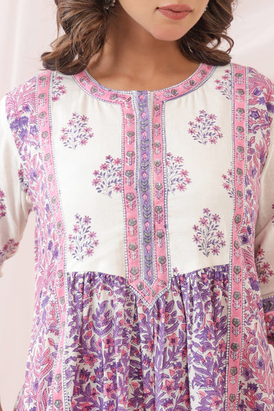 Zubin Purple Dress Set