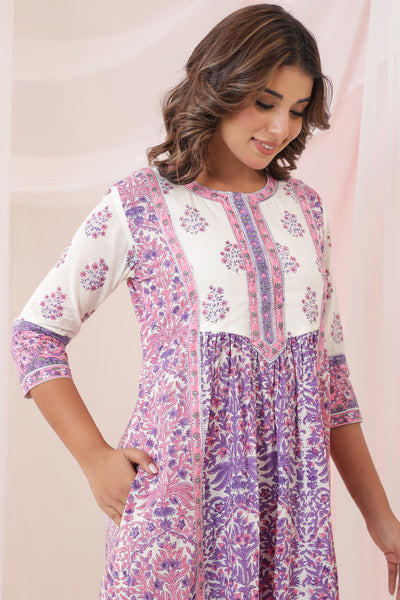 Zubin Purple Dress Set