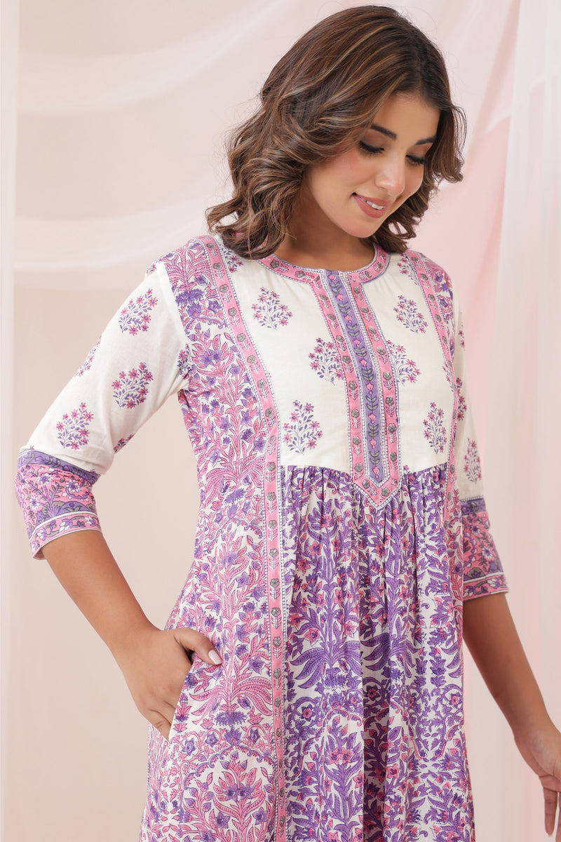 Zubin Purple Dress Set