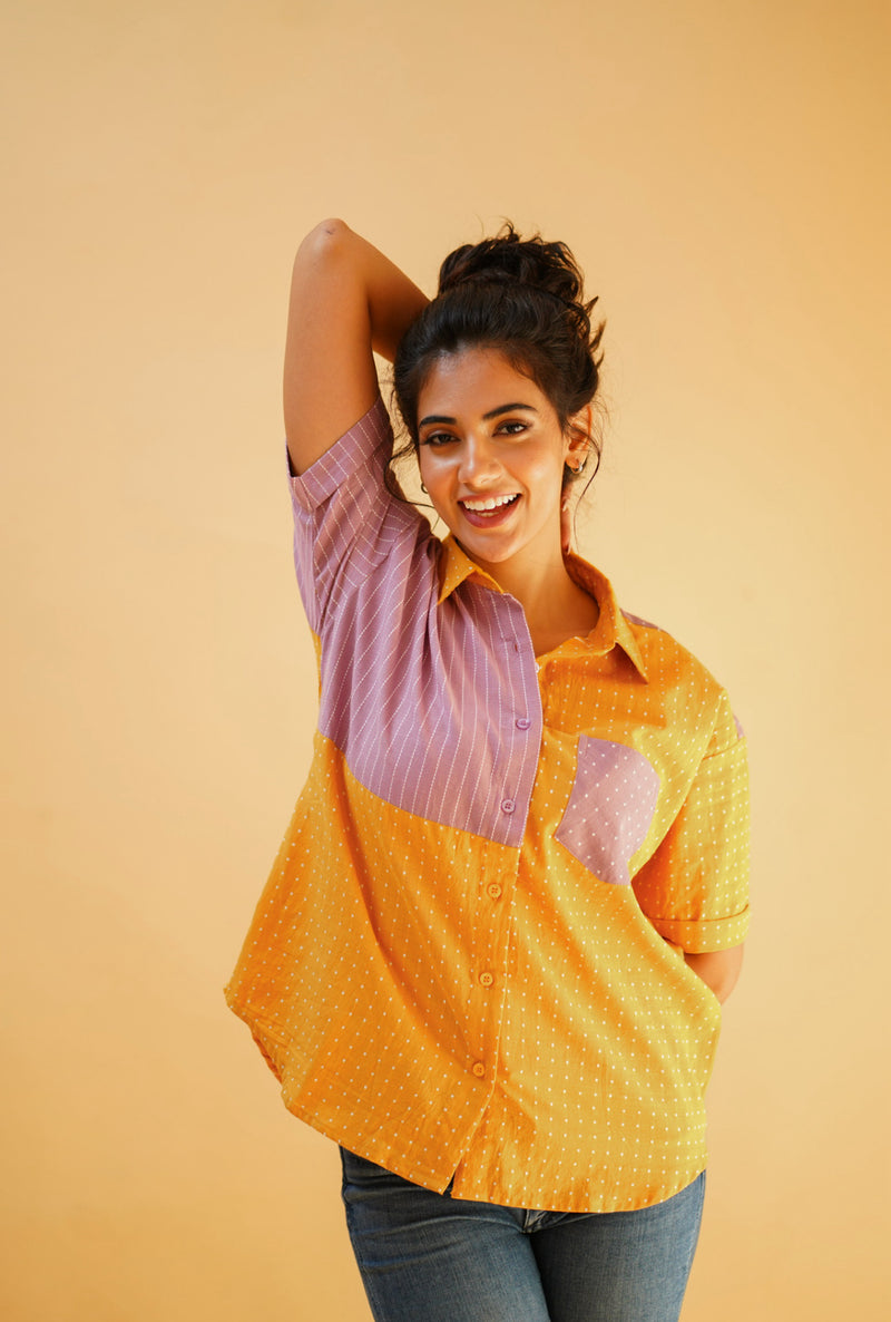 Handloom Boxy Shirt