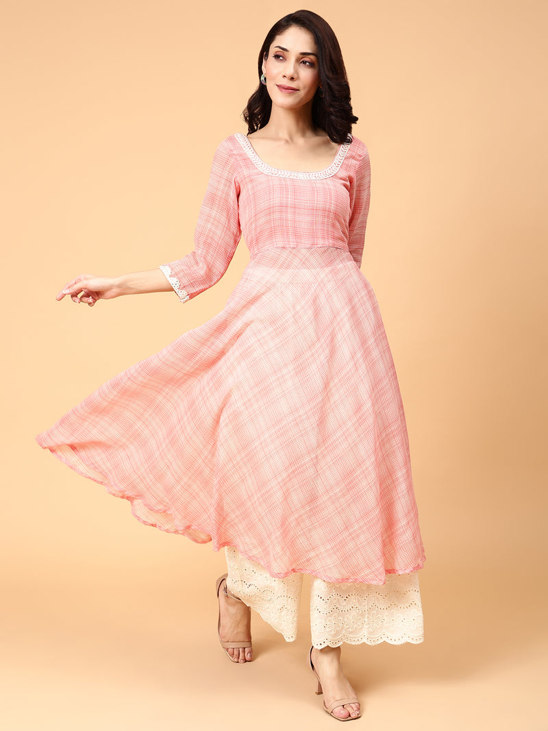 Sunset Vibes- Anarkali kurta pant set