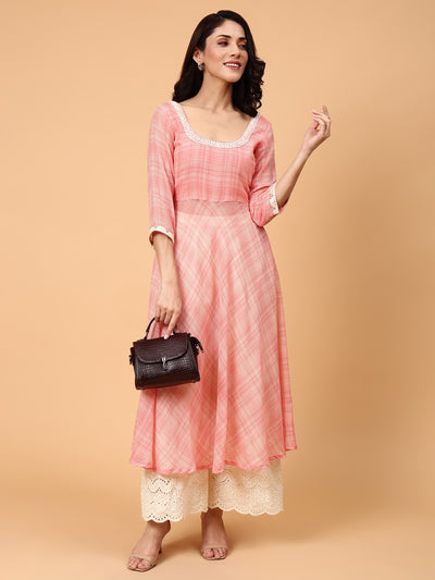 Sunset Vibes- Anarkali kurta pant set