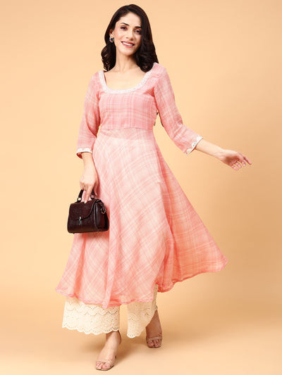 Sunset Vibes- Anarkali kurta pant set