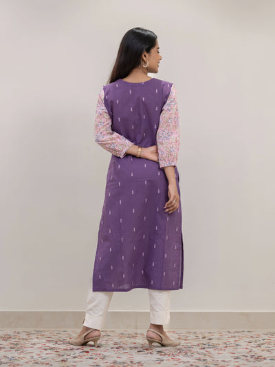 Purple Yam Handloom Kurta