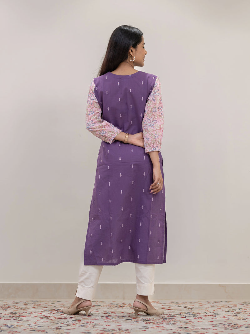 Purple Yam Handloom Kurta
