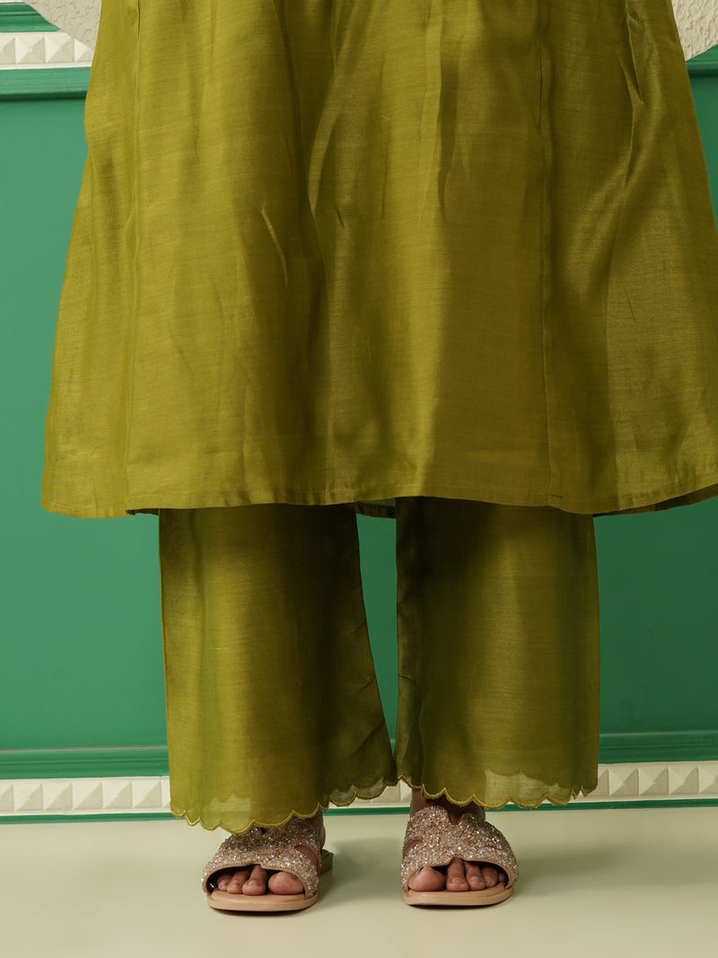 Chanderi Cham Co-Ord Set