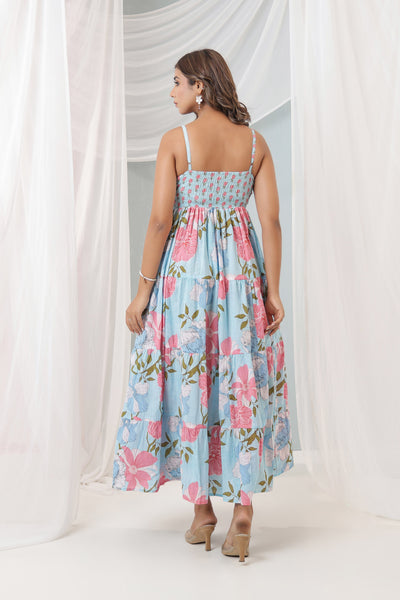 Sky Blue Tropical dress