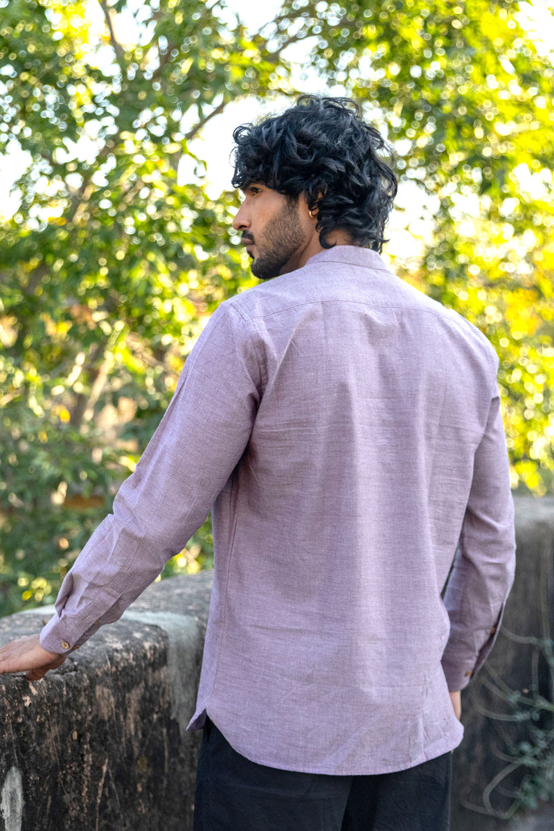 Grey Cotton Short Kurta