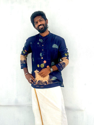 Dhruv - Pichwai Blue