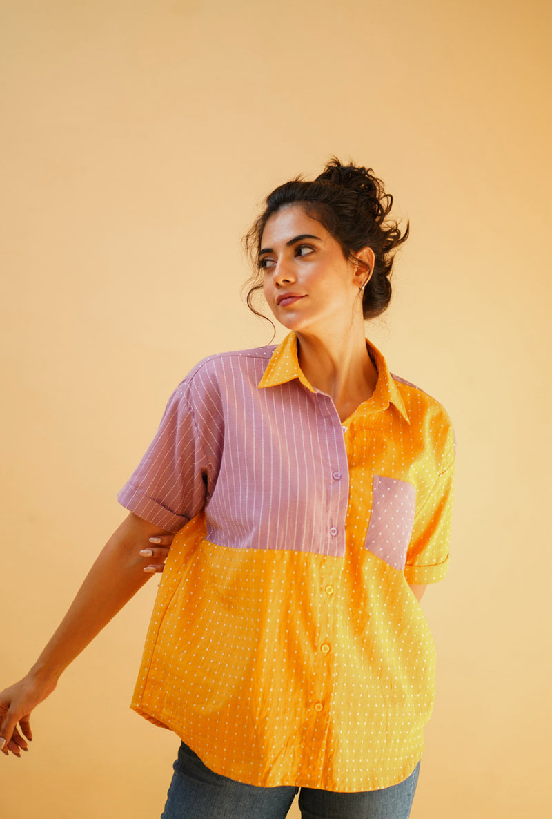 Handloom Boxy Shirt