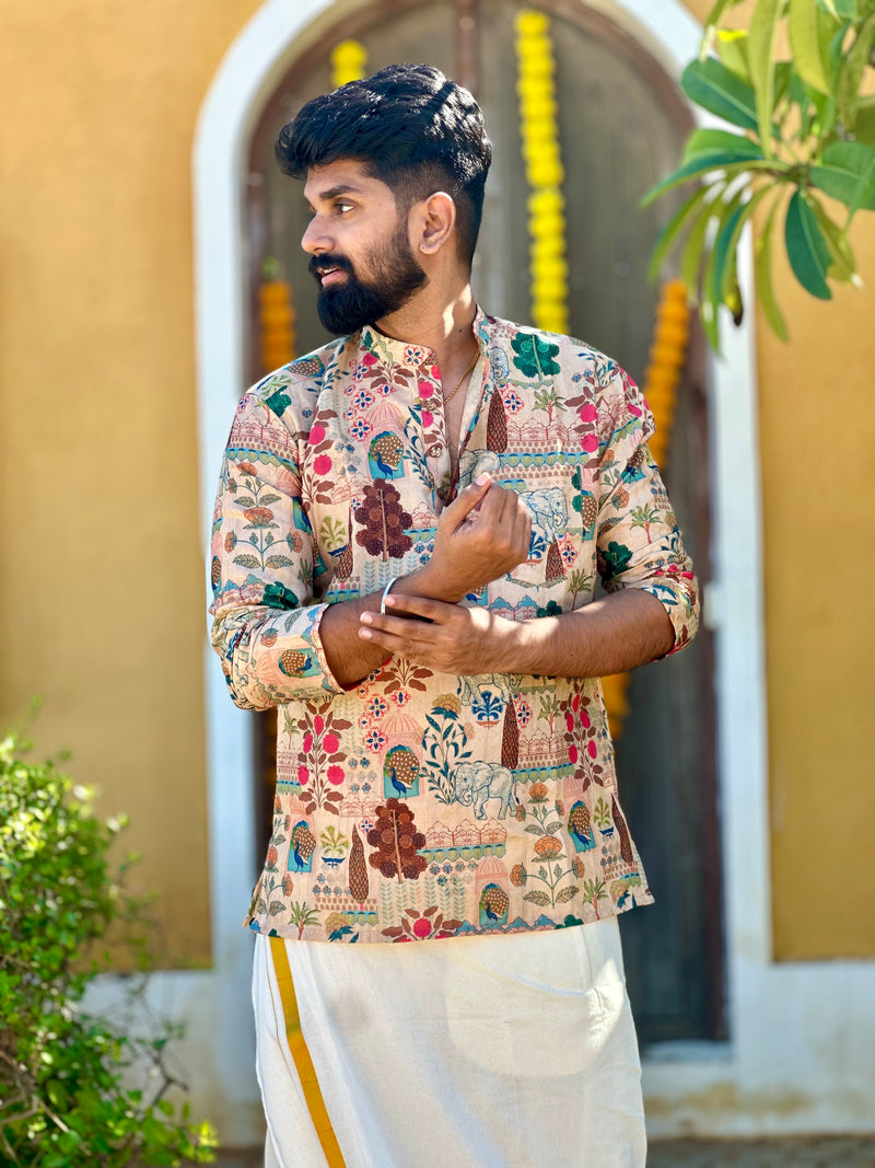 Aarav - Pichwai Mughal Kurta