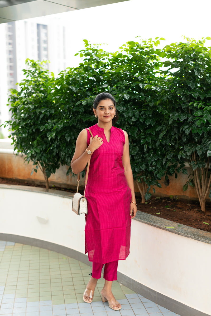 Madhuri Pink Kurta Set