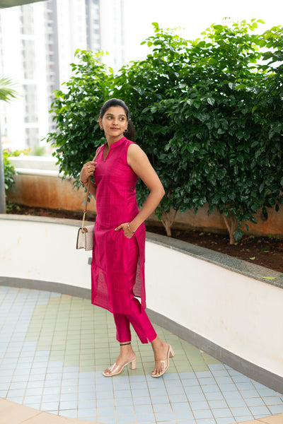 Madhuri Pink Kurta Set