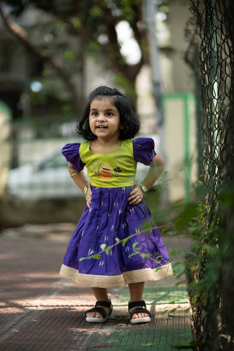 PONGAL POT FROCK - GREEN