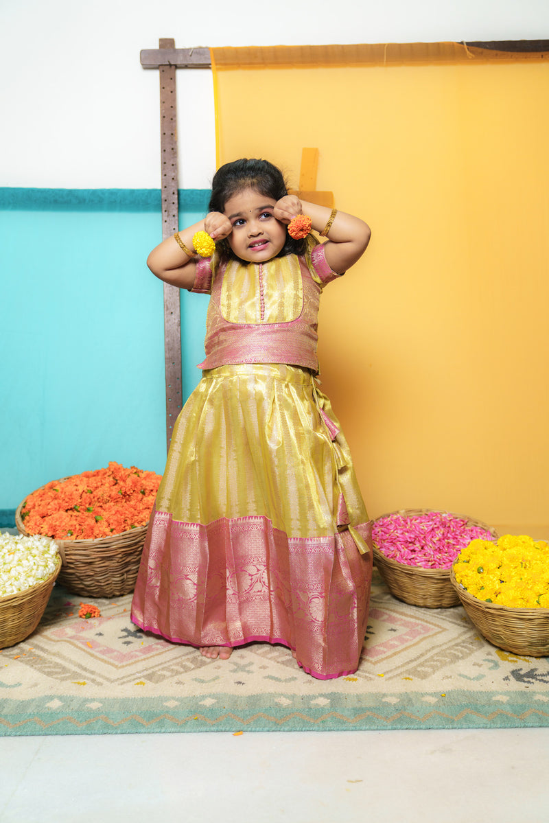 EXP - Aadhya Yellow & Pink Mini