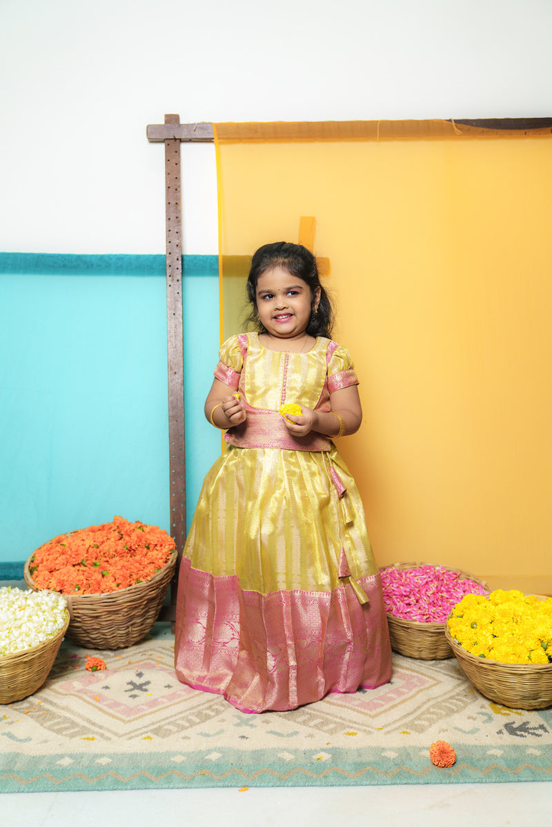 EXP - Aadhya Yellow & Pink Mini