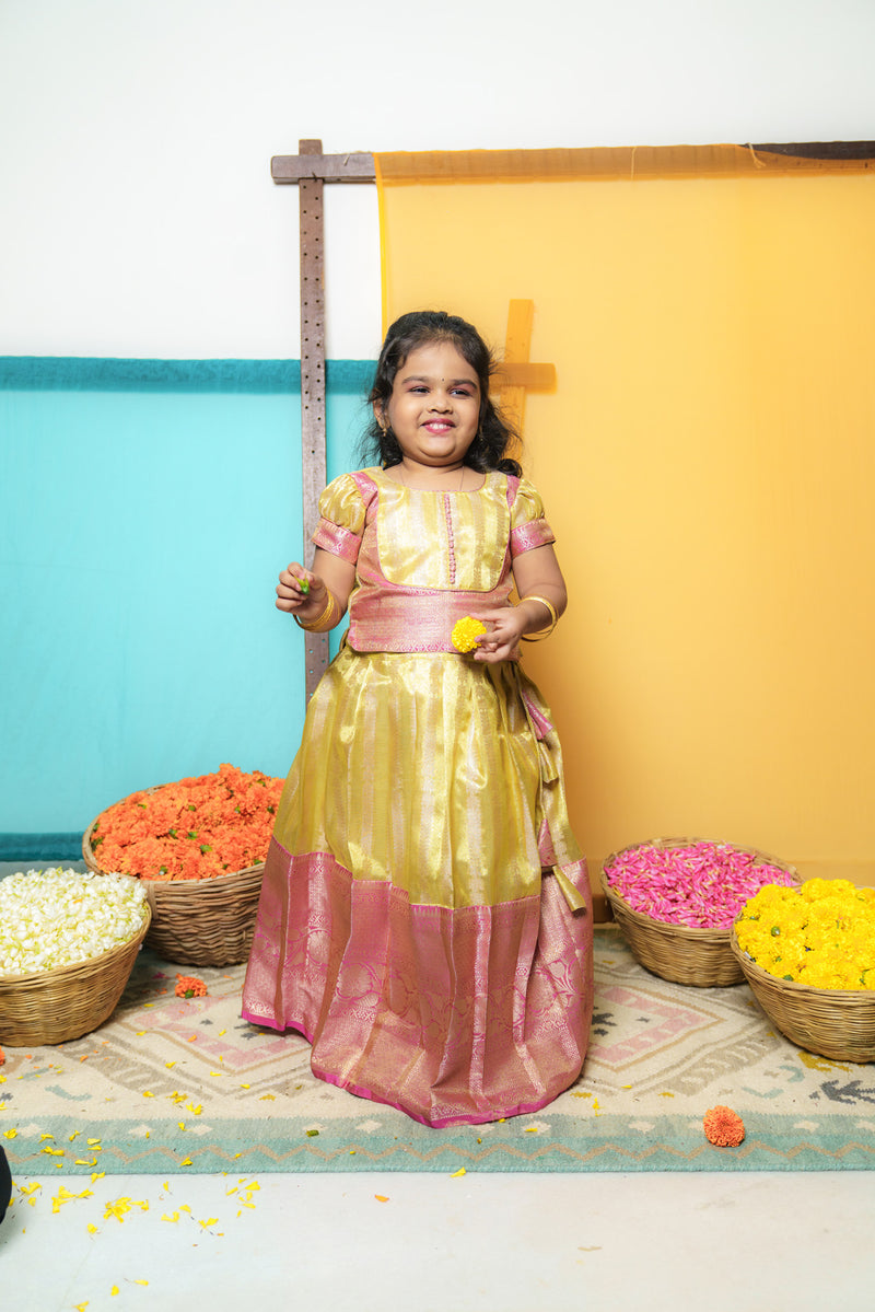 EXP - Aadhya Yellow & Pink Mini