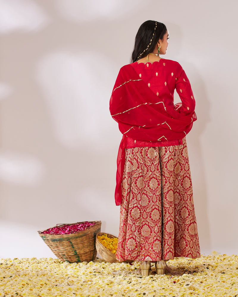 EXP - Dasha Lehenga - Red