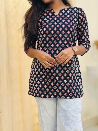 EXP - Nitya -  Black with red
