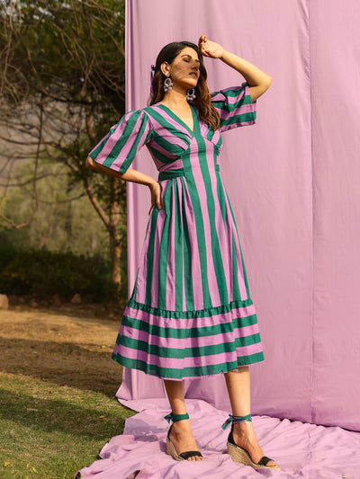 Meadow Mint Stripe Dress