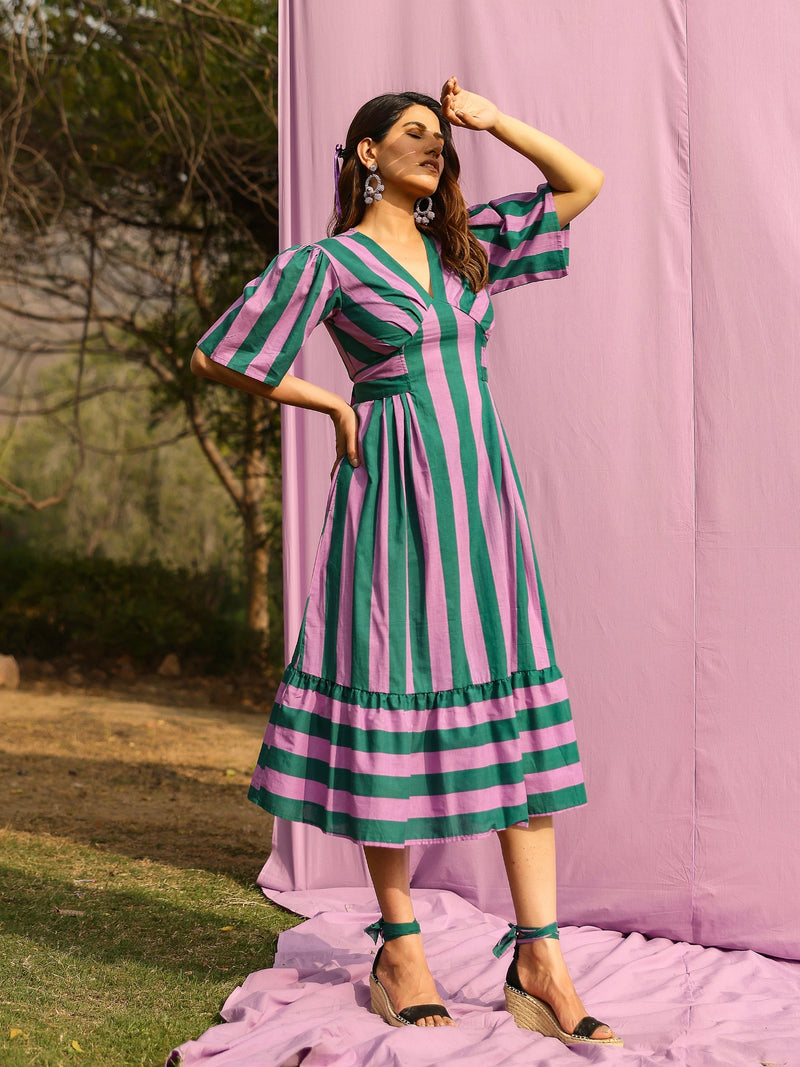 Meadow Mint Stripe Dress