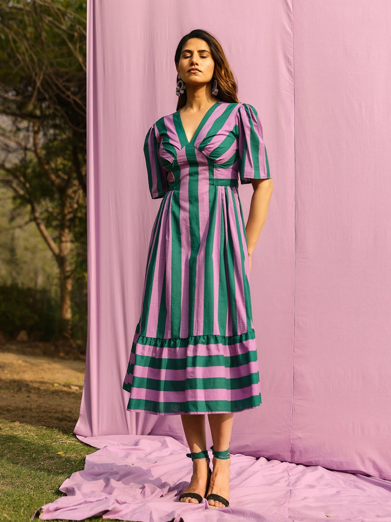 Meadow Mint Stripe Dress