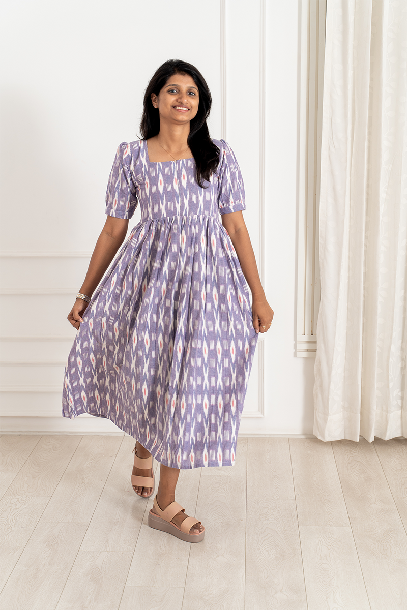 Aurora Ikkat Feeding Dress