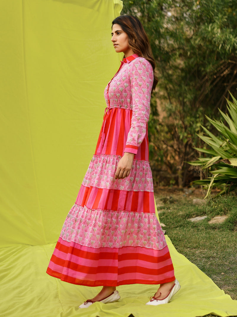 Rose Ruffle Dress