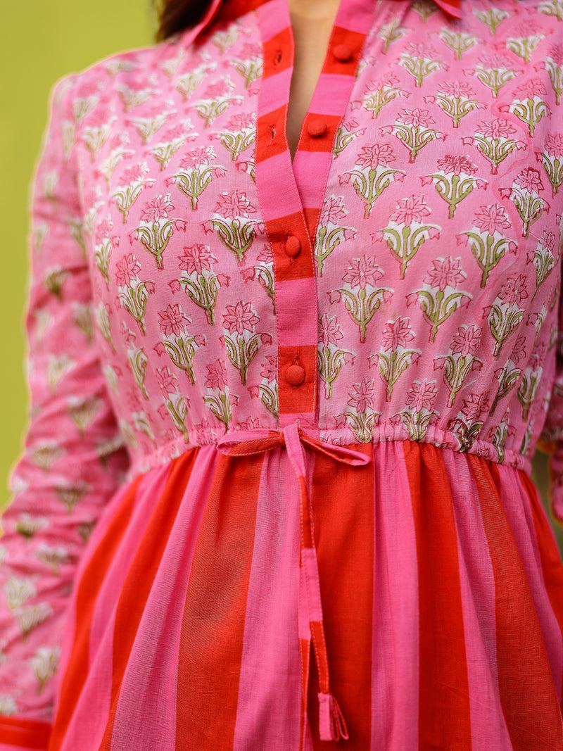 Rose Ruffle Dress