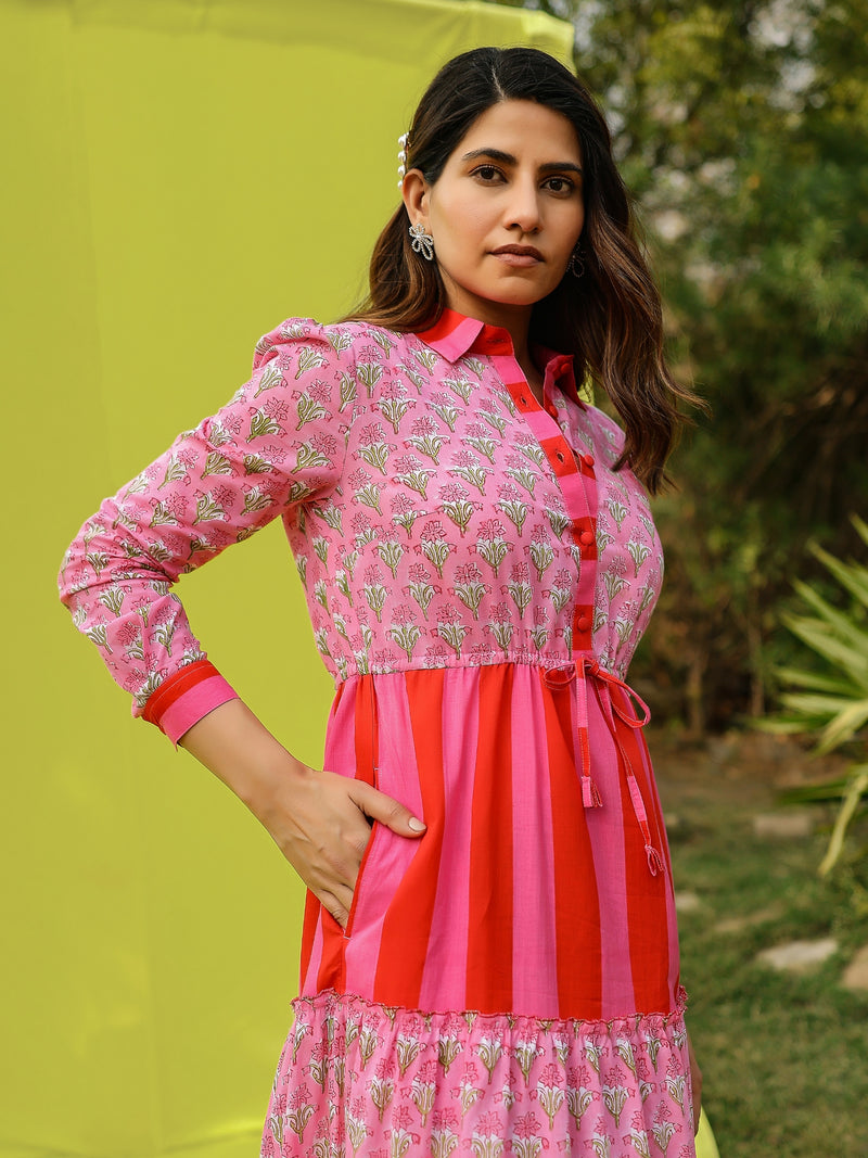 Rose Ruffle Dress