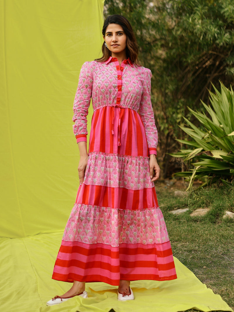 Rose Ruffle Dress