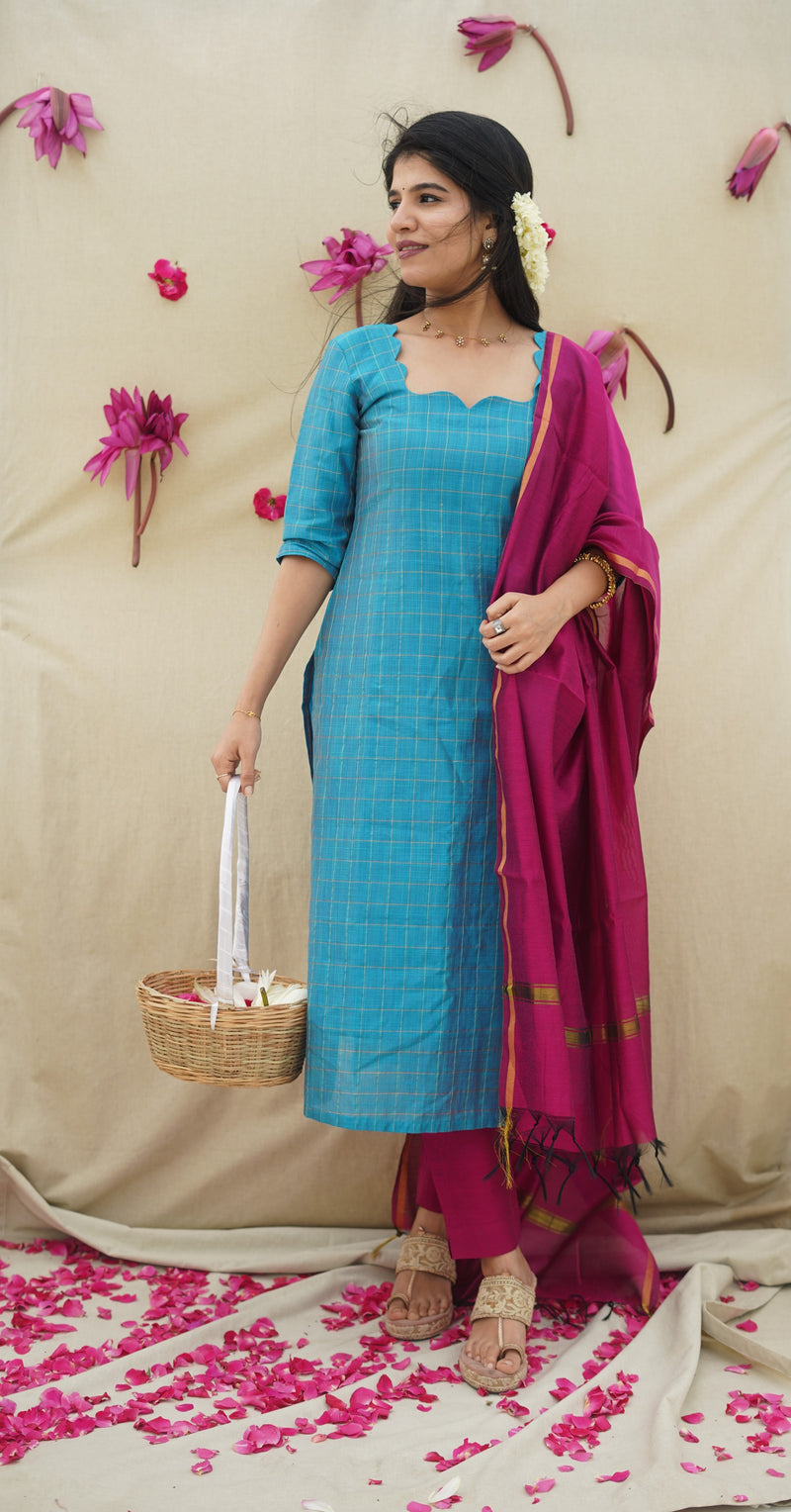 Kuyili - Turquoise blue 3 pc Set