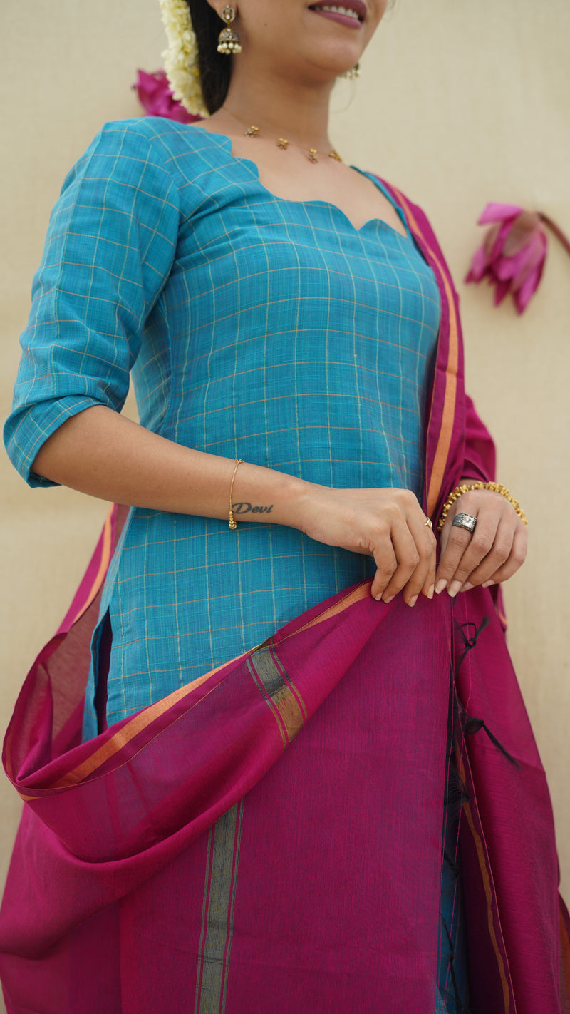 Kuyili - Turquoise blue 3 pc Set