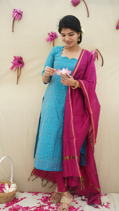 Kuyili - Turquoise blue 3 pc Set