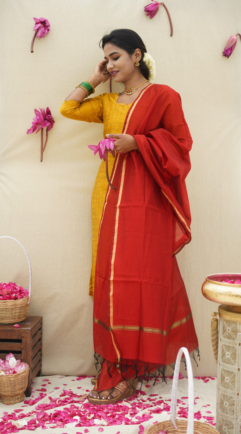 Kuyili - Mustard yellow 3 pc Set