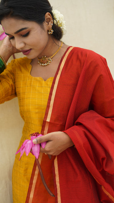 Kuyili - Mustard yellow 3 pc Set