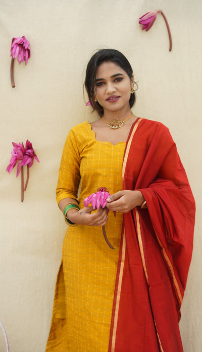 Kuyili - Mustard yellow 3 pc Set