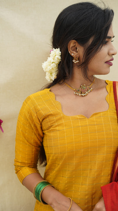 Kuyili - Mustard yellow 3 pc Set