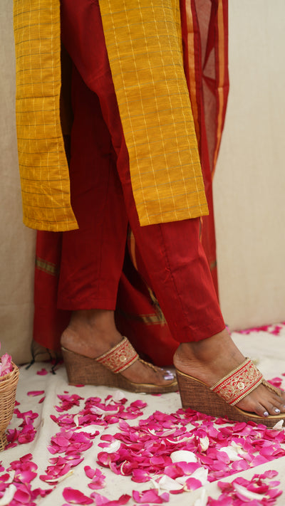 Kuyili - Mustard yellow 3 pc Set