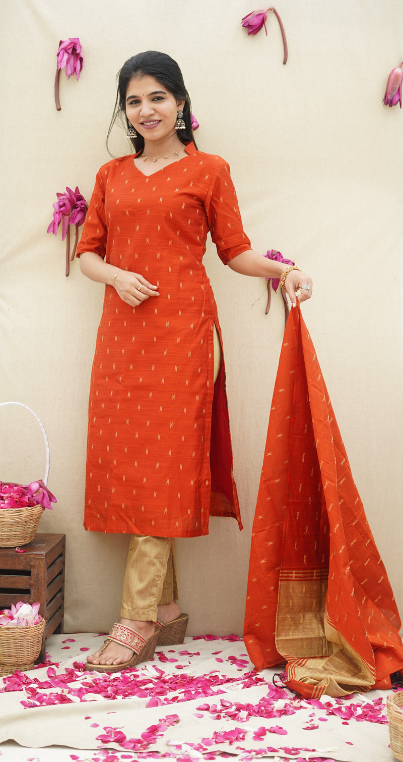 Pavazhi - Terracotta Orange