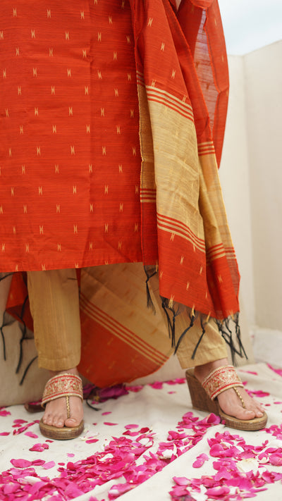 Pavazhi - Terracotta Orange