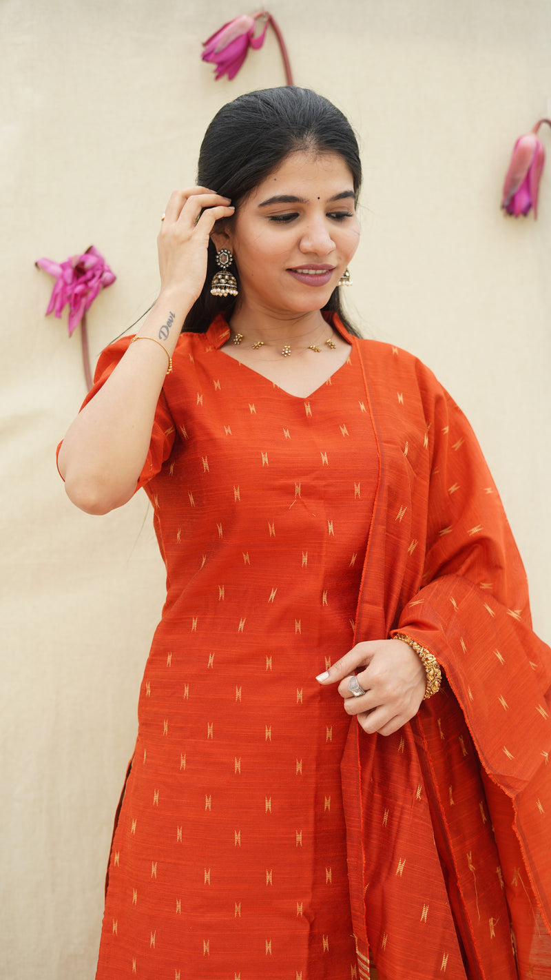 Pavazhi - Terracotta Orange