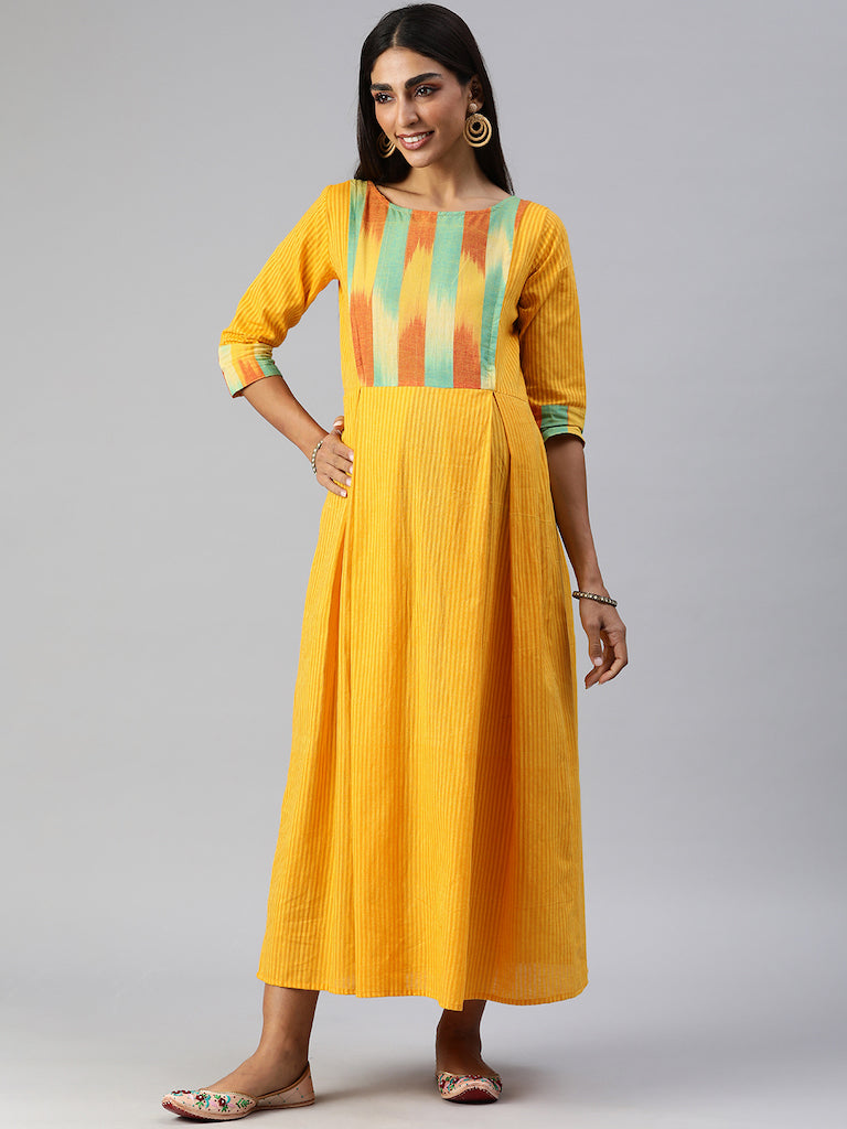 EXP -  Sorbut yellow maternity dress