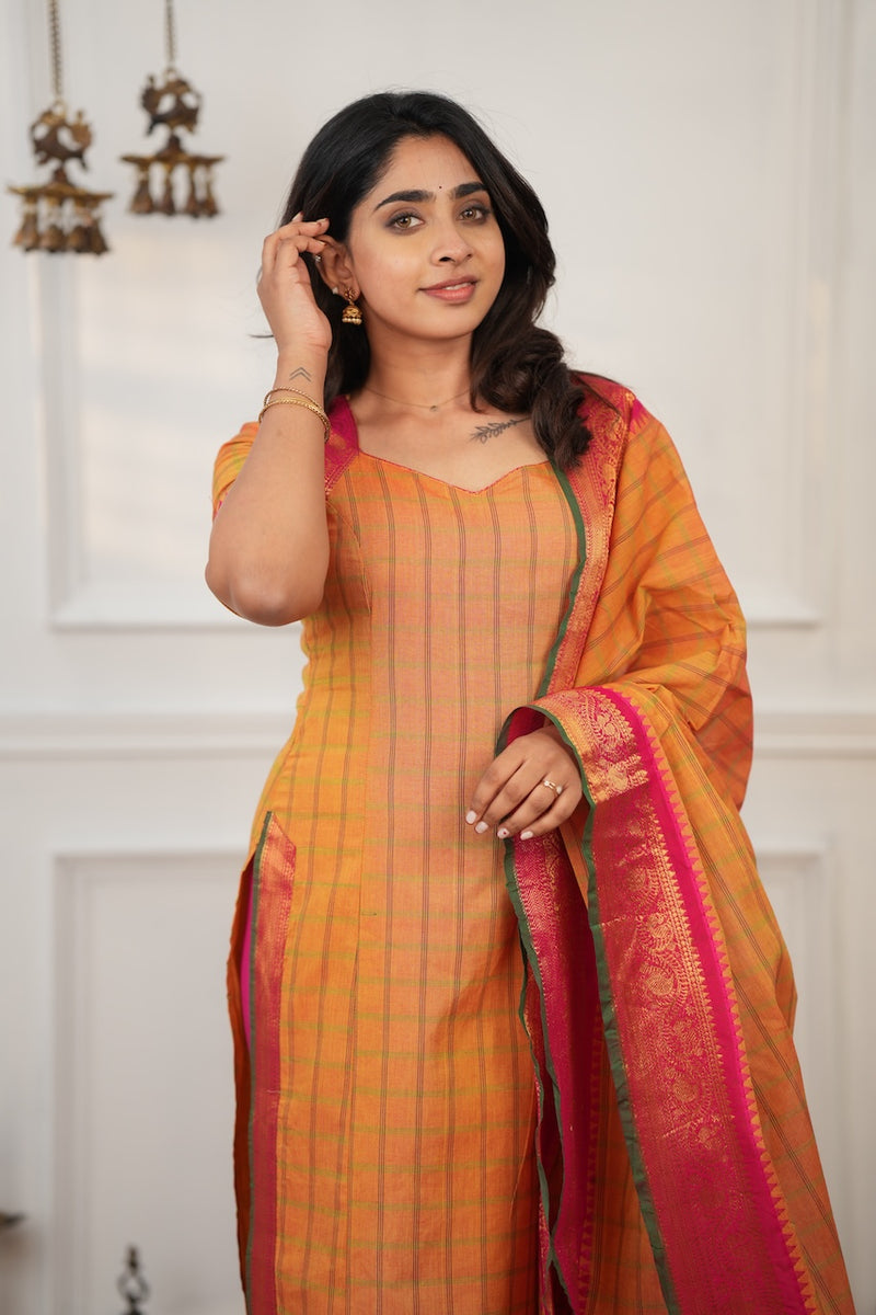 Samaira Yellow Kurti Set