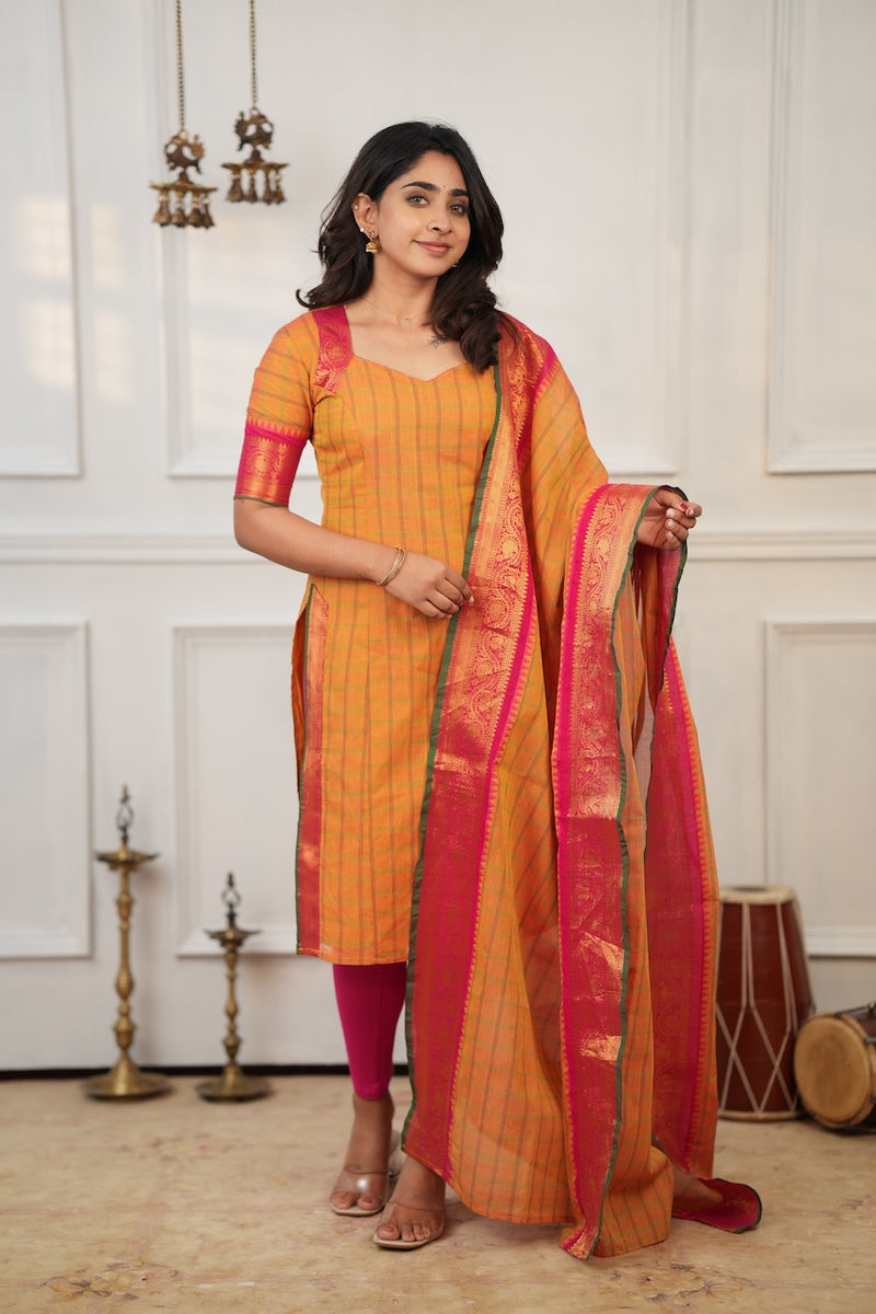 Samaira Yellow Kurti Set