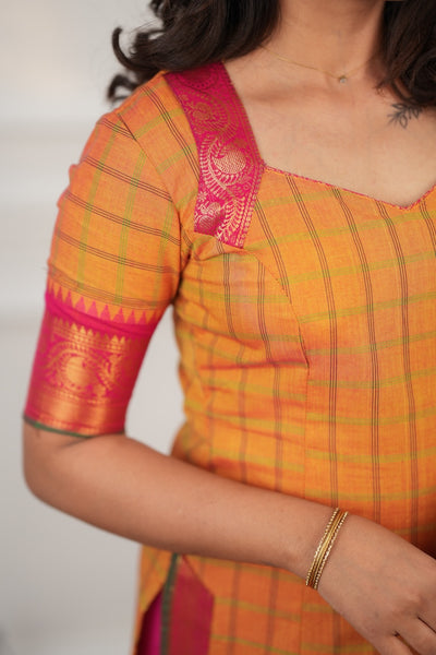Samaira Yellow Kurti Set