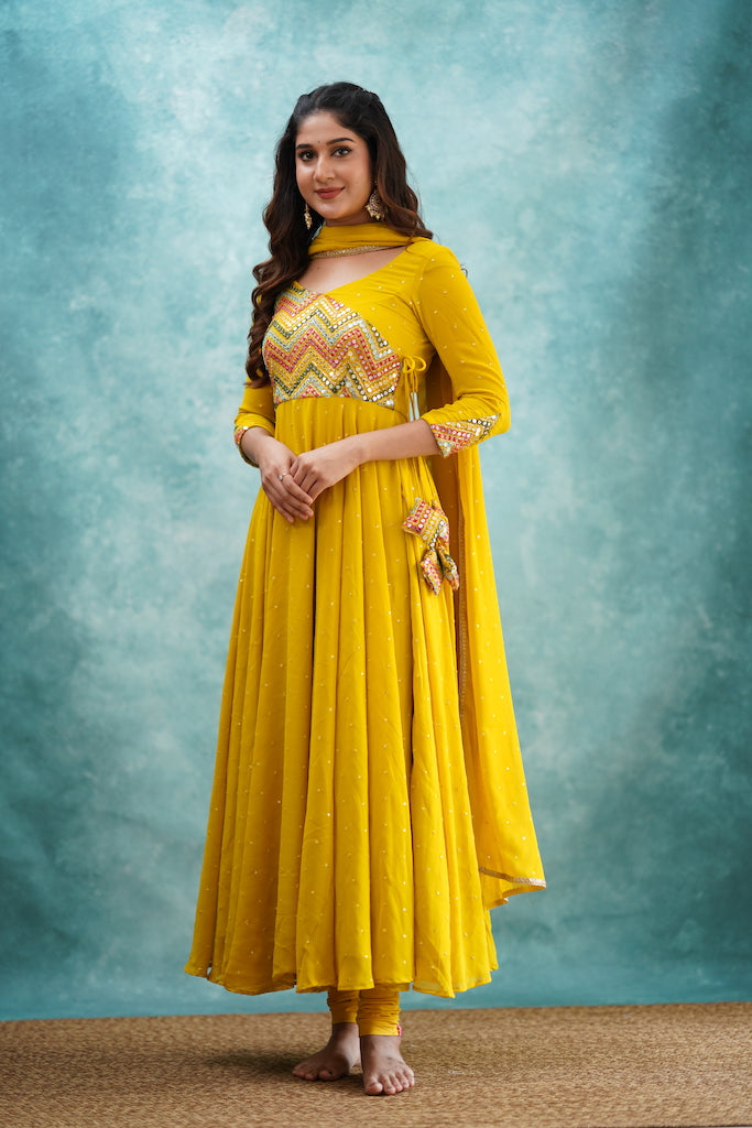 EXP - Zaara - Yellow Anarkali